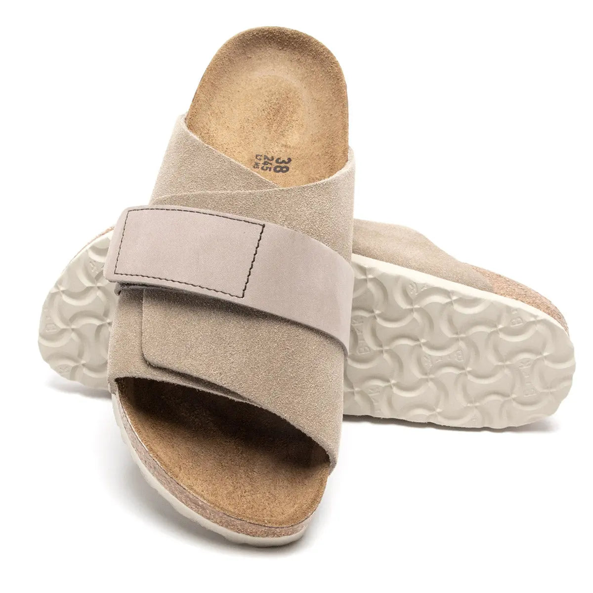 Birkenstock Kyoto, Sandales en Cuir Daim Nubuck Homme