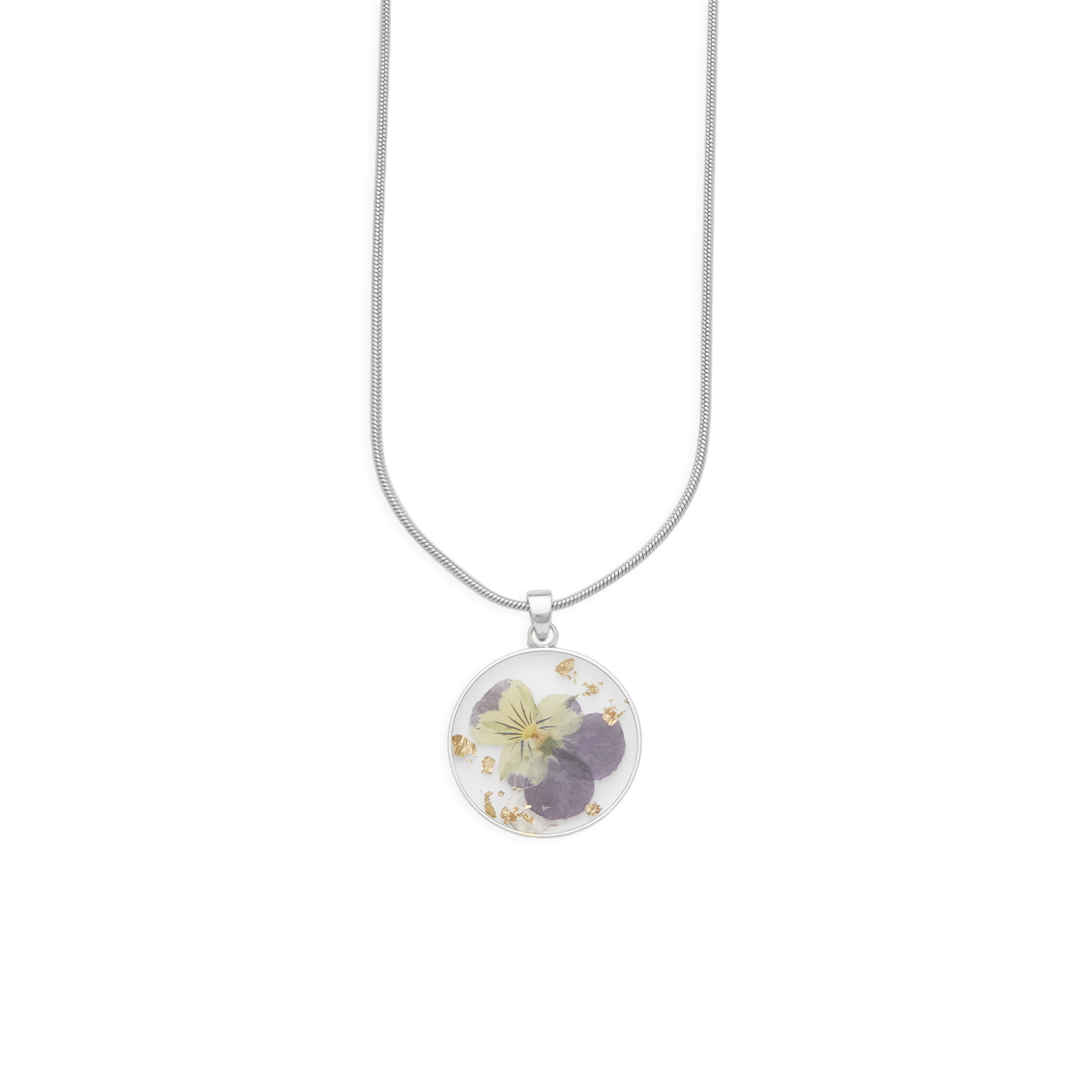 Mint & Lily Pressed Birth Flower Necklace