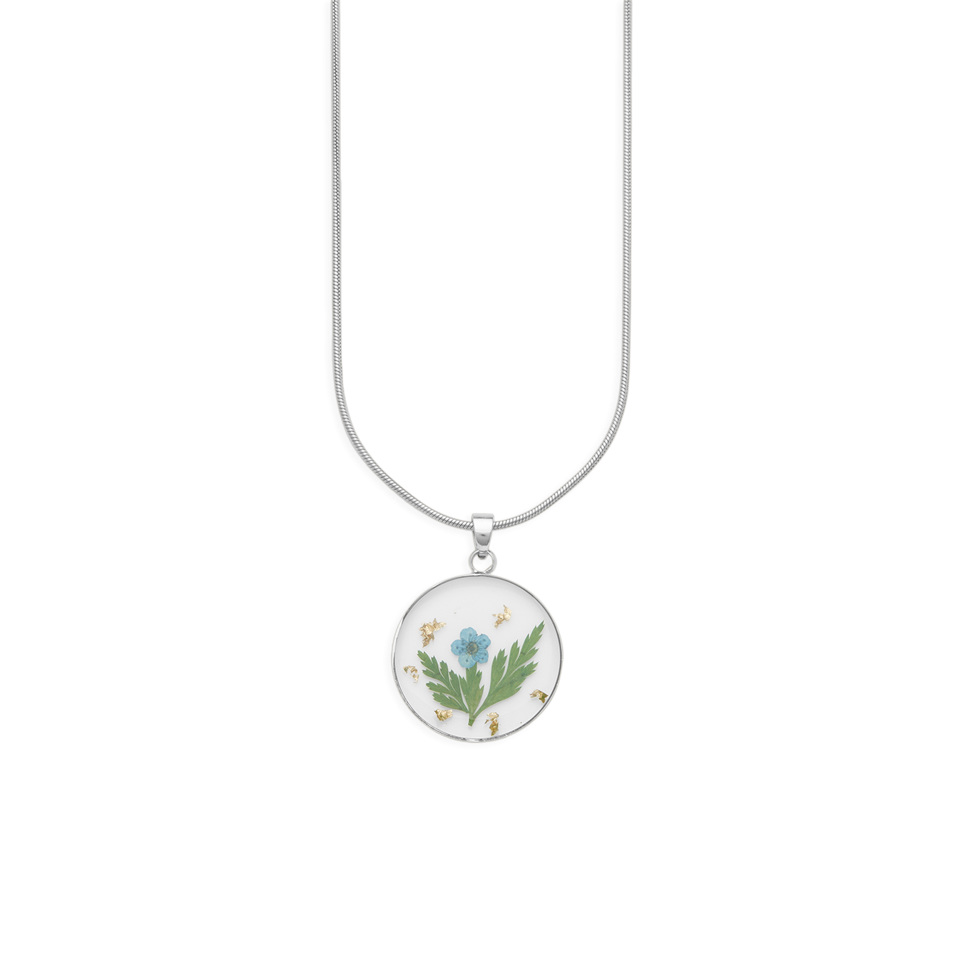 Mint & Lily Pressed Birth Flower Necklace