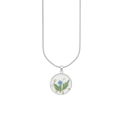 Mint & Lily Pressed Birth Flower Necklace