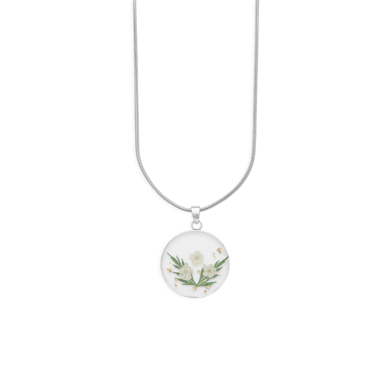 Mint & Lily Pressed Birth Flower Necklace