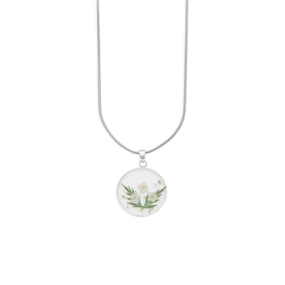 Mint & Lily Pressed Birth Flower Necklace