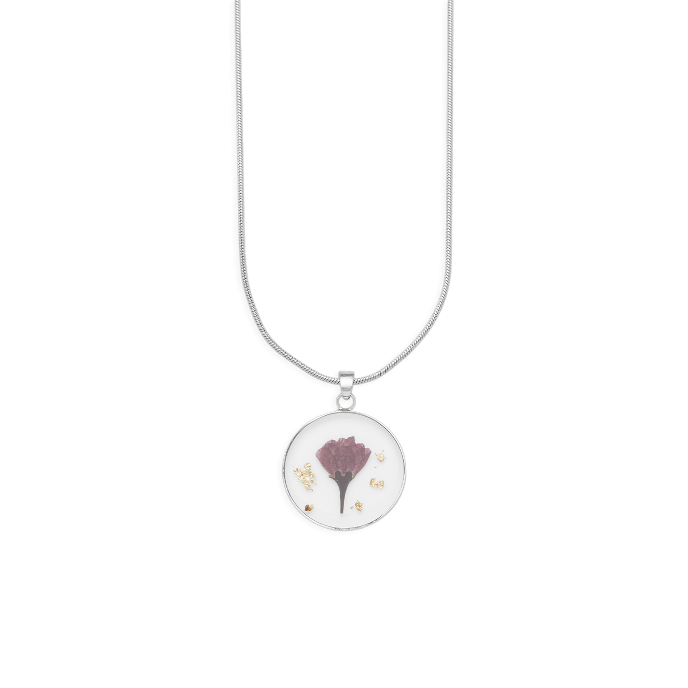 Mint & Lily Pressed Birth Flower Necklace