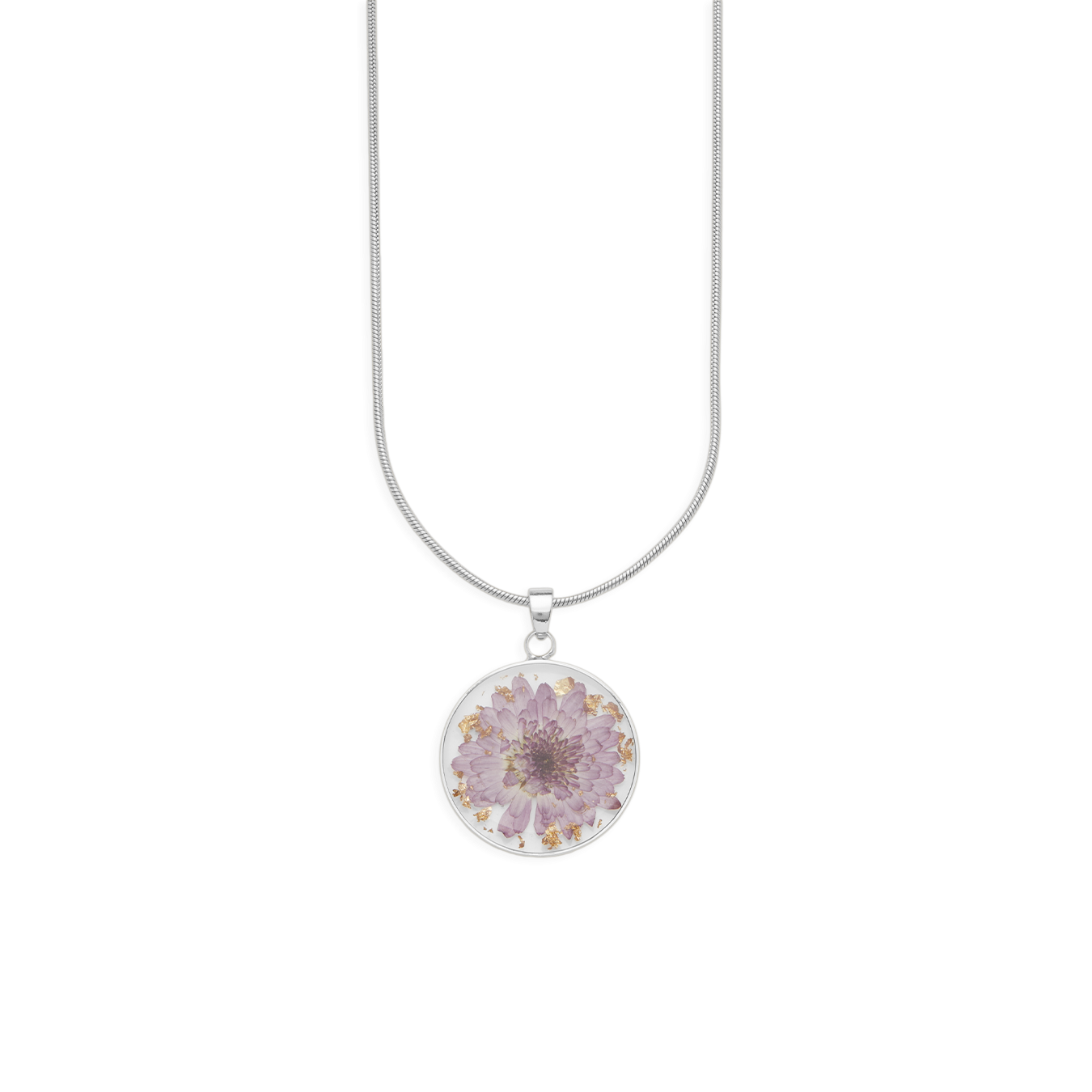 Mint & Lily Pressed Birth Flower Necklace