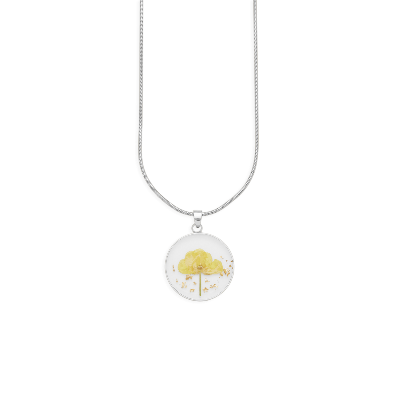 Mint & Lily Pressed Birth Flower Necklace