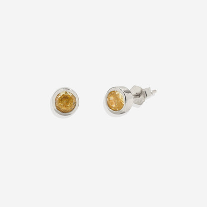 Mint & Lily Birthstone Bezel Studs