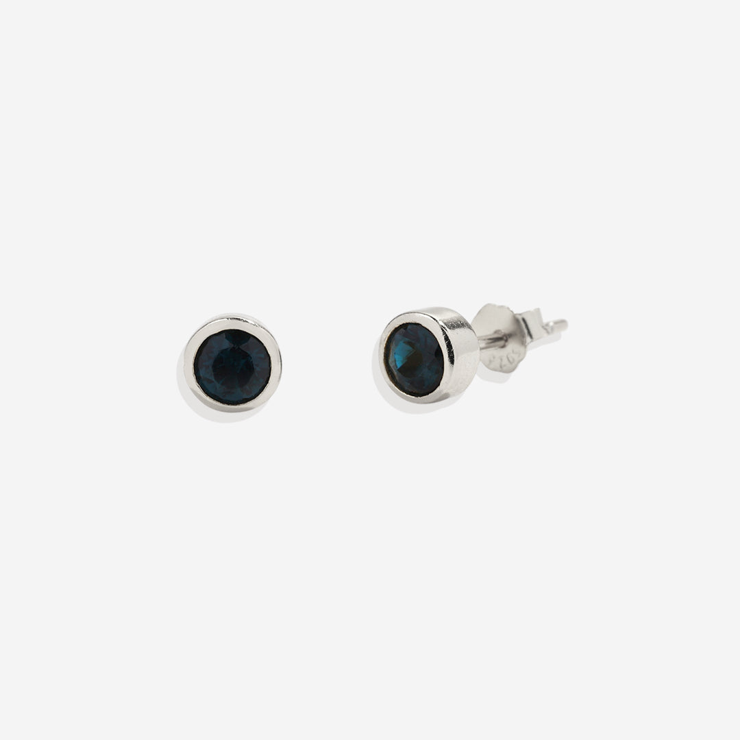 Mint & Lily Birthstone Bezel Studs