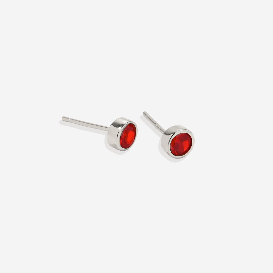 Mint & Lily Birthstone Bezel Studs