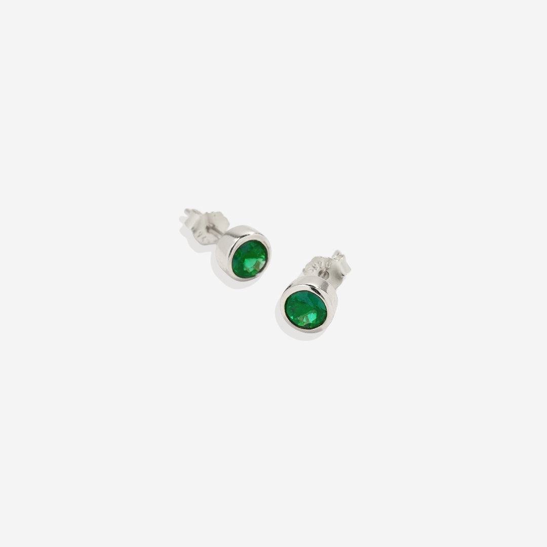 Mint & Lily Birthstone Bezel Studs