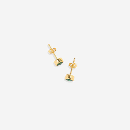 Mint & Lily Birthstone Bezel Studs