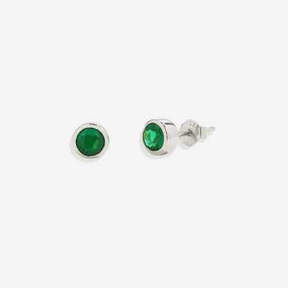 Mint & Lily Birthstone Bezel Studs