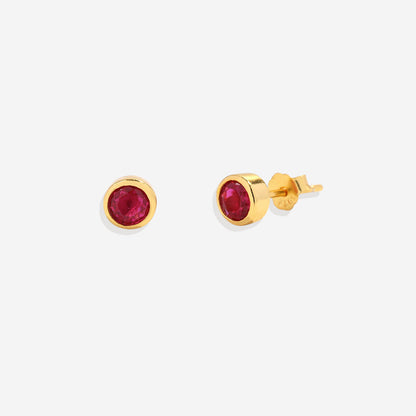 Mint & Lily Birthstone Bezel Studs