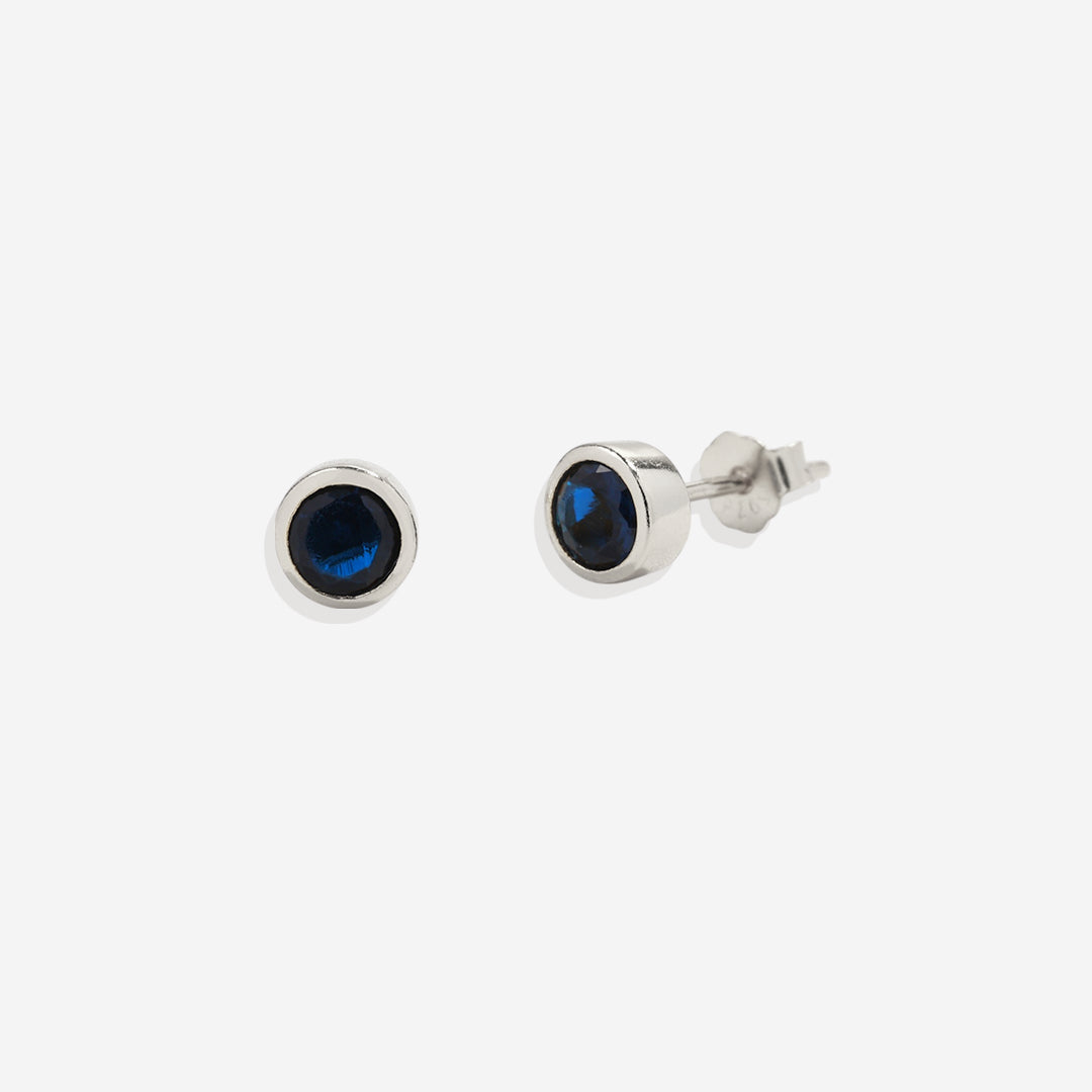 Mint & Lily Birthstone Bezel Studs