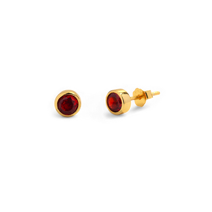 Mint & Lily Birthstone Bezel Studs