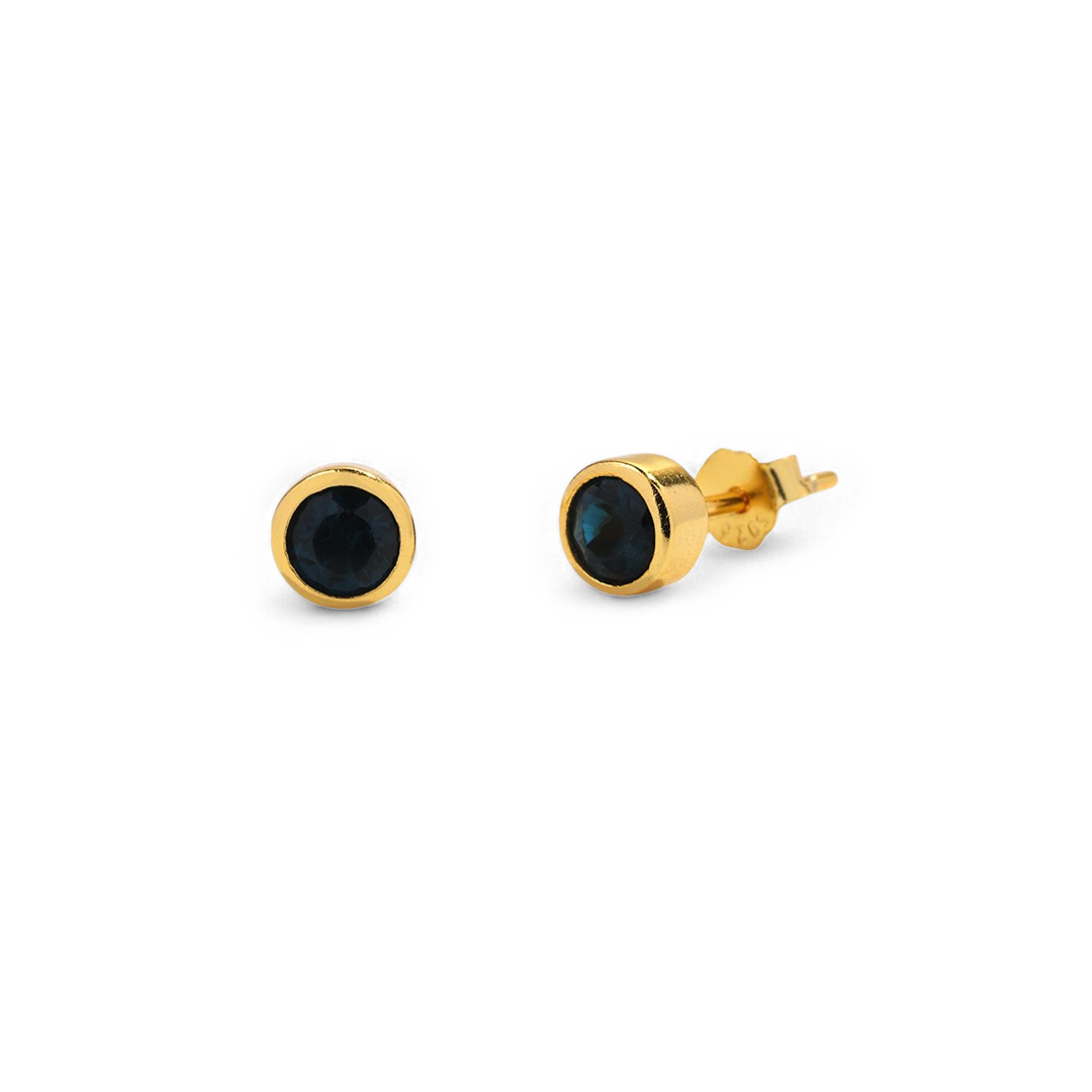 Mint & Lily Birthstone Bezel Studs