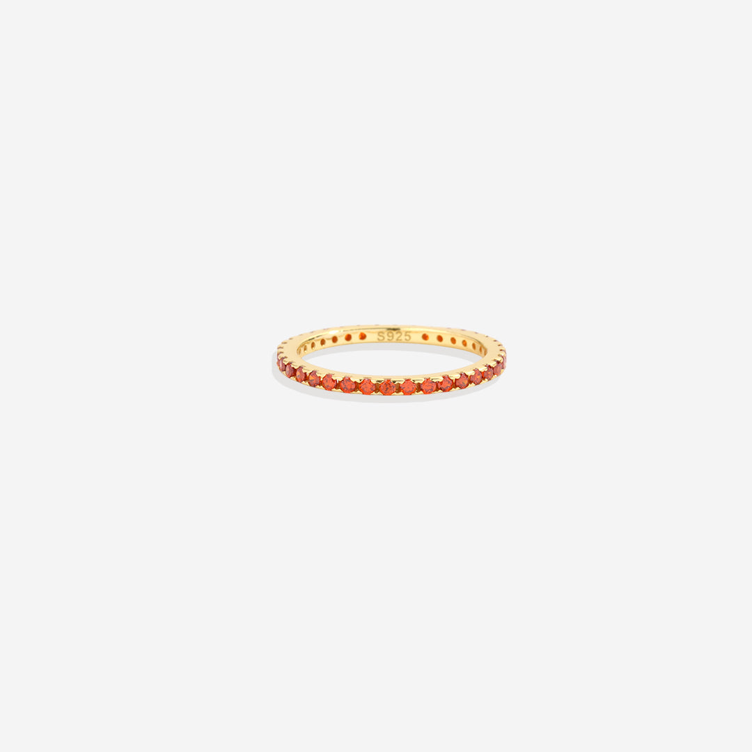 Mint & Lily January Birthstone Eternity Stacking Ring