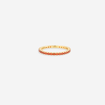 Mint & Lily January Birthstone Eternity Stacking Ring