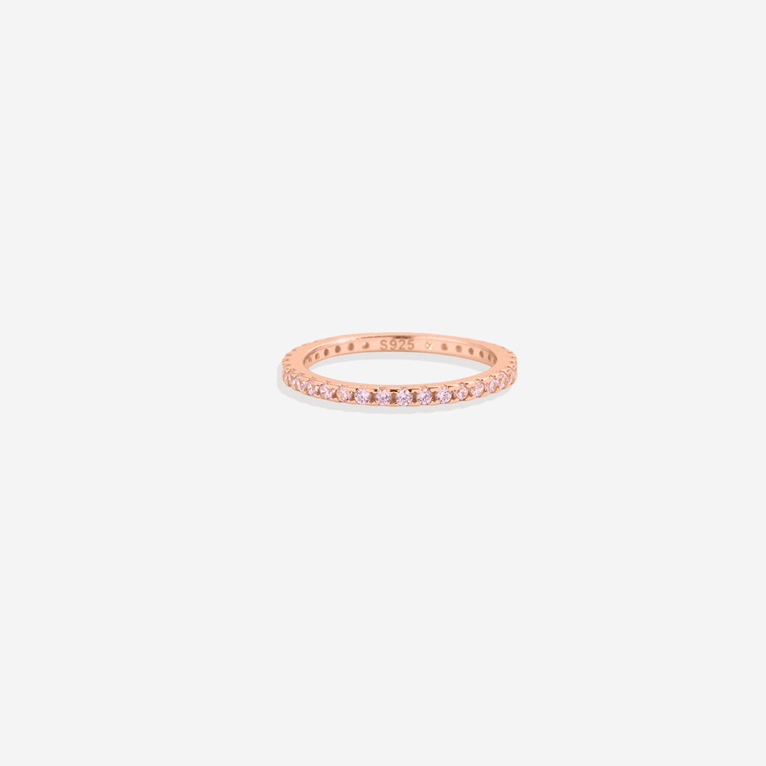 Mint & Lily October Birthstone Eternity Stacking Ring
