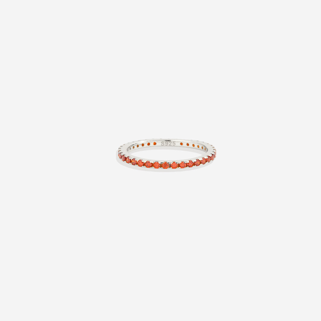 Mint & Lily January Birthstone Eternity Stacking Ring