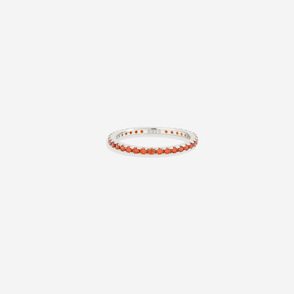 Mint & Lily January Birthstone Eternity Stacking Ring