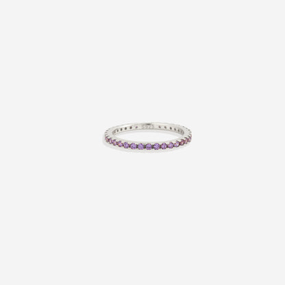 Mint & Lily Febuary Birthstone Eternity Stacking Ring