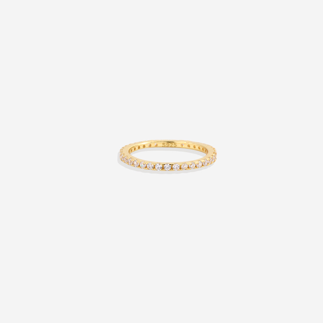 Mint & Lily April Birthstone Eternity Stacking Ring