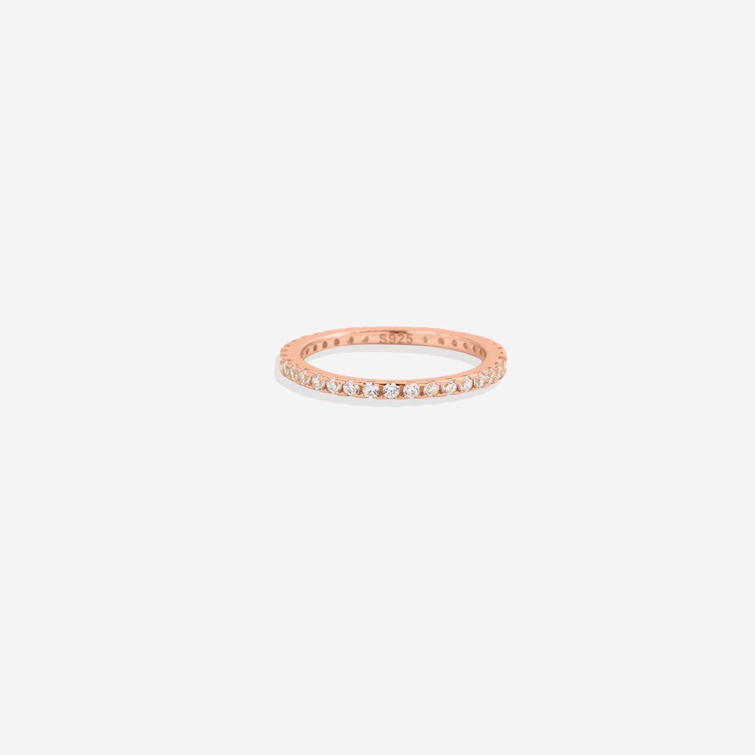 Mint & Lily April Birthstone Eternity Stacking Ring