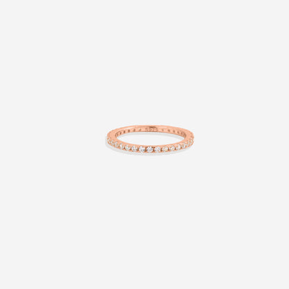 Mint & Lily April Birthstone Eternity Stacking Ring