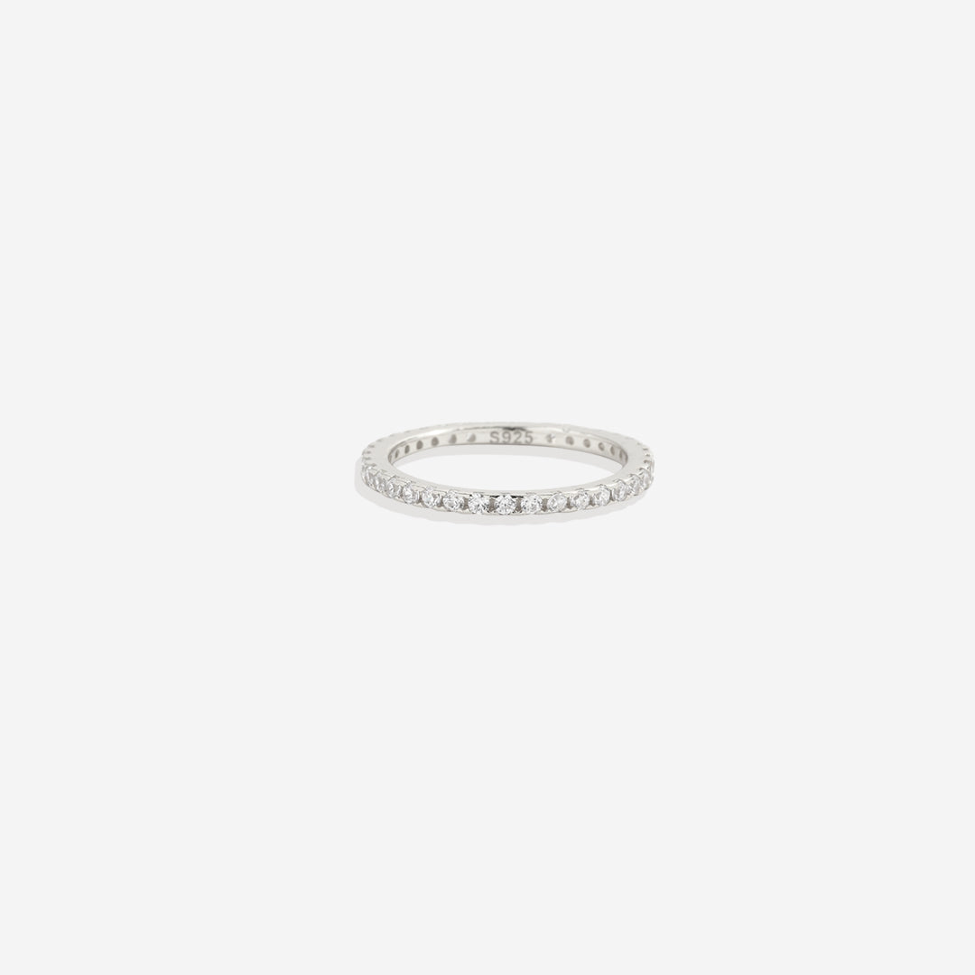 Mint & Lily April Birthstone Eternity Stacking Ring