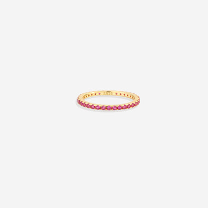 Mint & Lily July Birthstone Eternity Stacking Ring