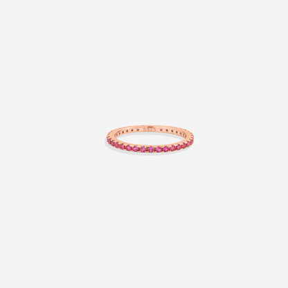 Mint & Lily July Birthstone Eternity Stacking Ring