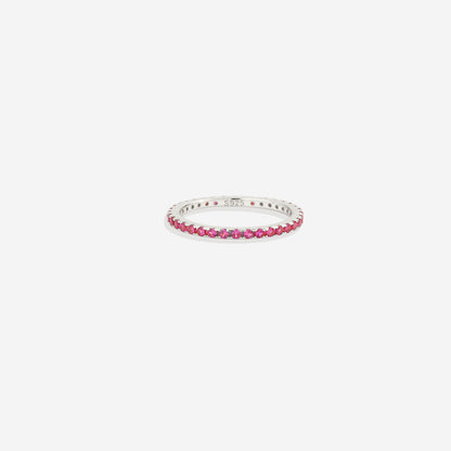 Mint & Lily July Birthstone Eternity Stacking Ring