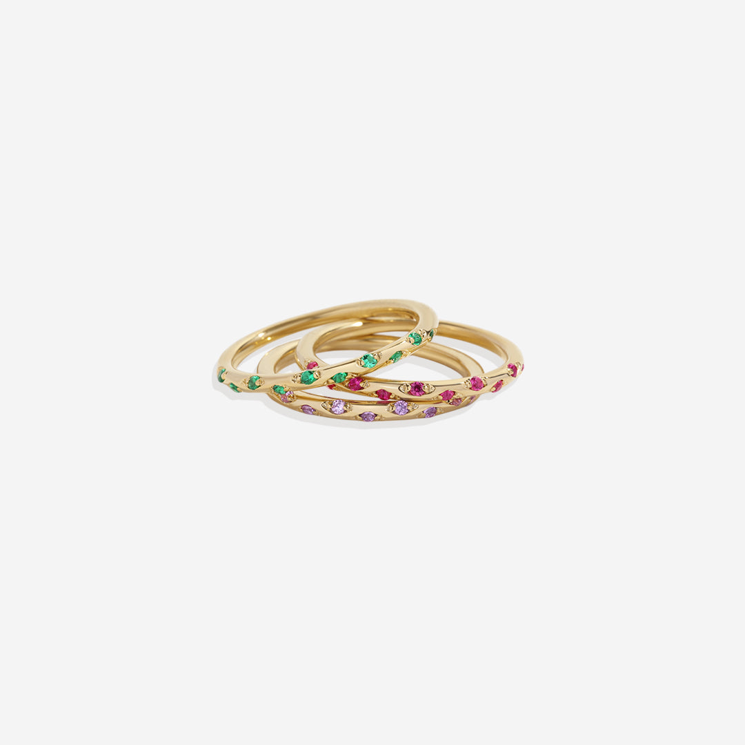 Mint & Lily Dainty Constellation Birthstone Ring
