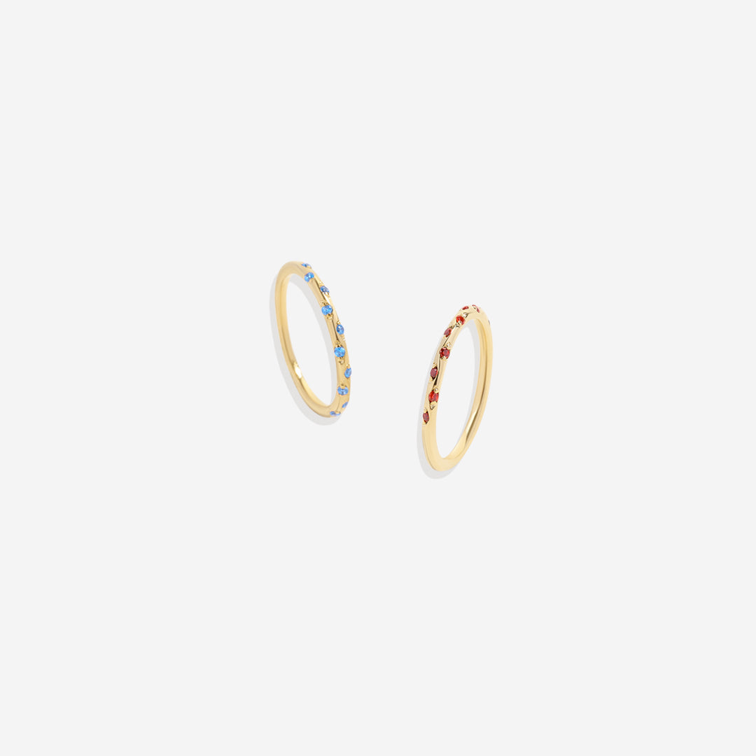 Mint & Lily Dainty Constellation Birthstone Ring