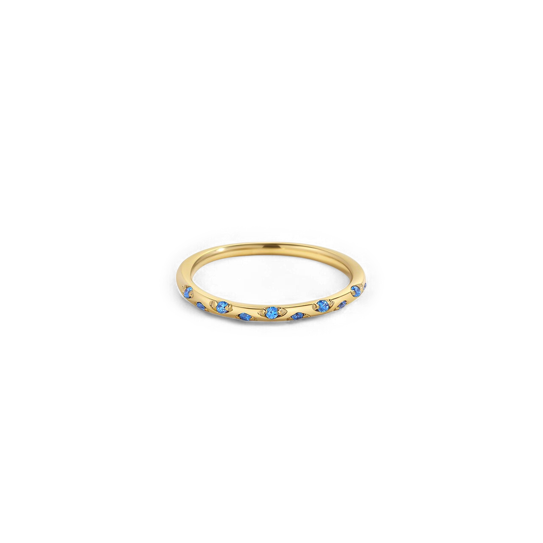 Mint & Lily Dainty Constellation Birthstone Ring