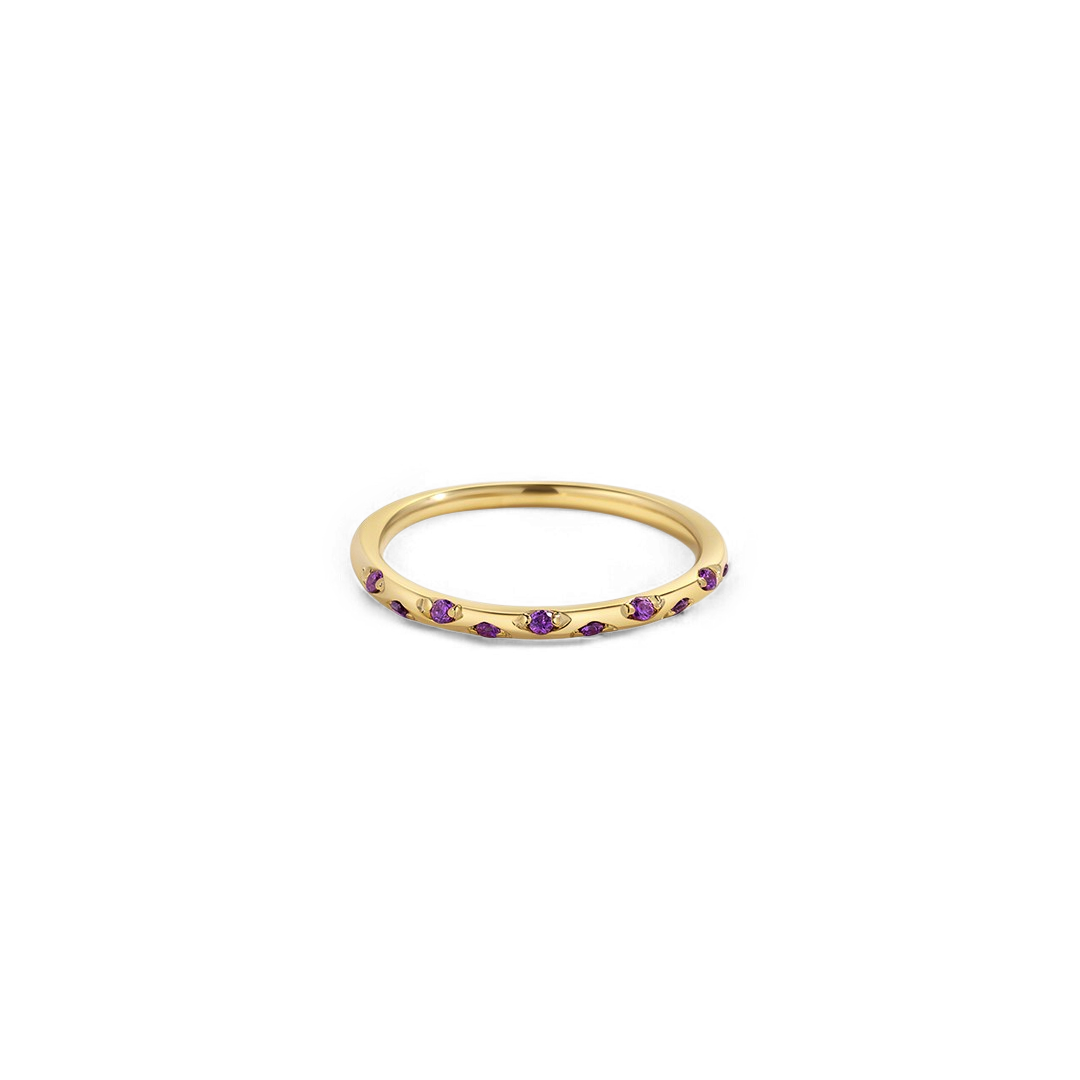 Mint & Lily Dainty Constellation Birthstone Ring