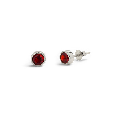 Mint & Lily Birthstone Bezel Studs