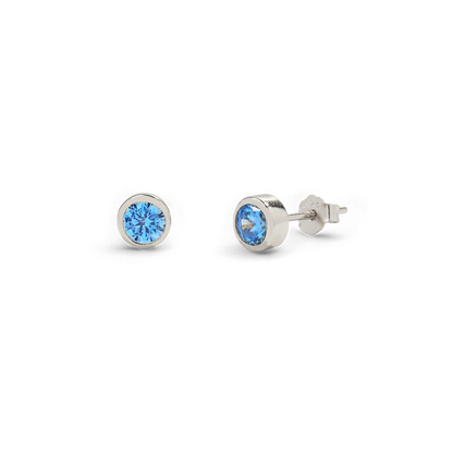 Mint & Lily Birthstone Bezel Studs