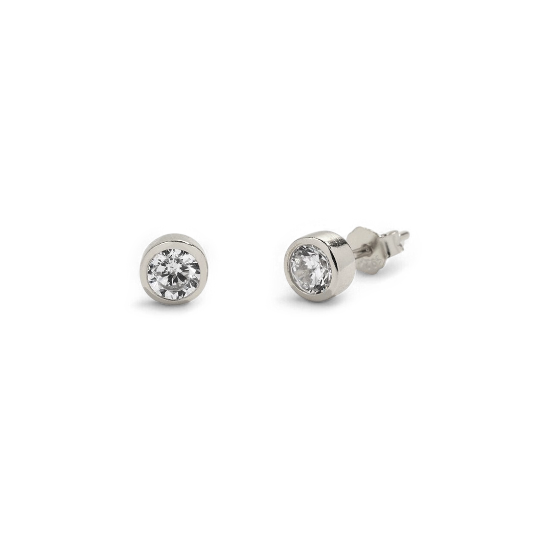 Mint & Lily Birthstone Bezel Studs
