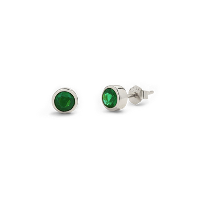 Mint & Lily Birthstone Bezel Studs