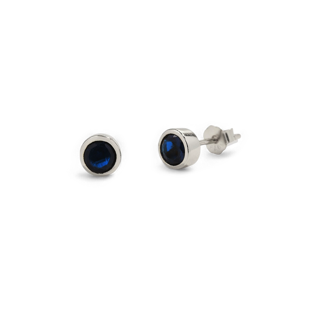 Mint & Lily Birthstone Bezel Studs