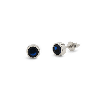 Mint & Lily Birthstone Bezel Studs
