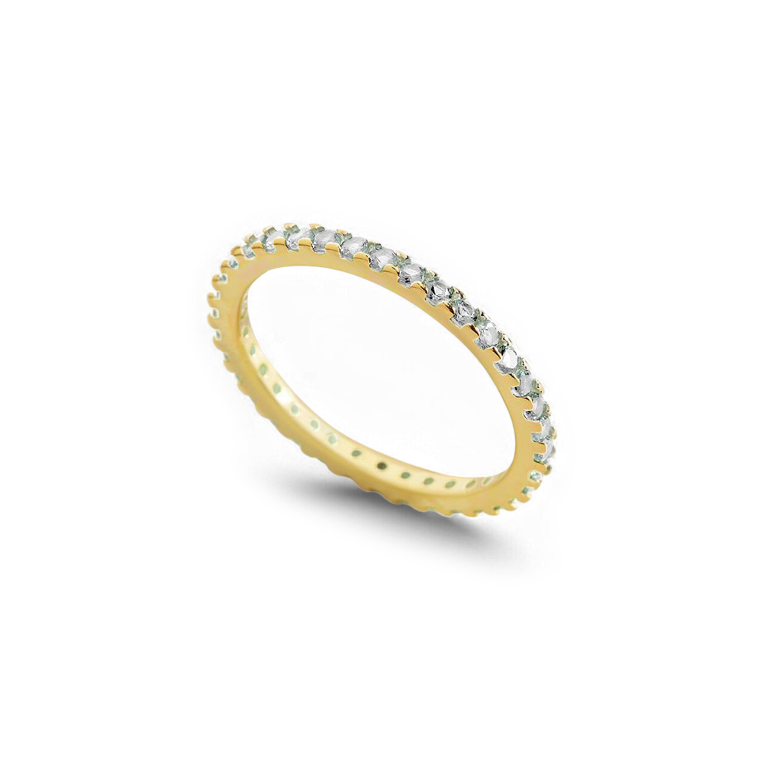Mint & Lily April Birthstone Eternity Stacking Ring