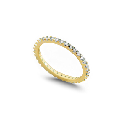 Mint & Lily April Birthstone Eternity Stacking Ring