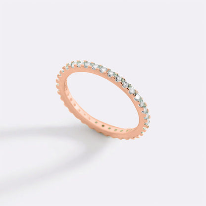 Mint & Lily April Birthstone Eternity Stacking Ring