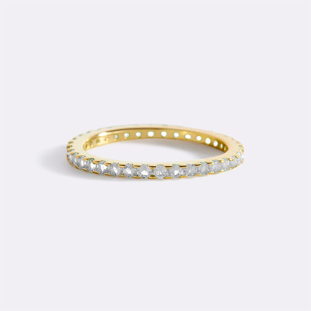 Mint & Lily April Birthstone Eternity Stacking Ring