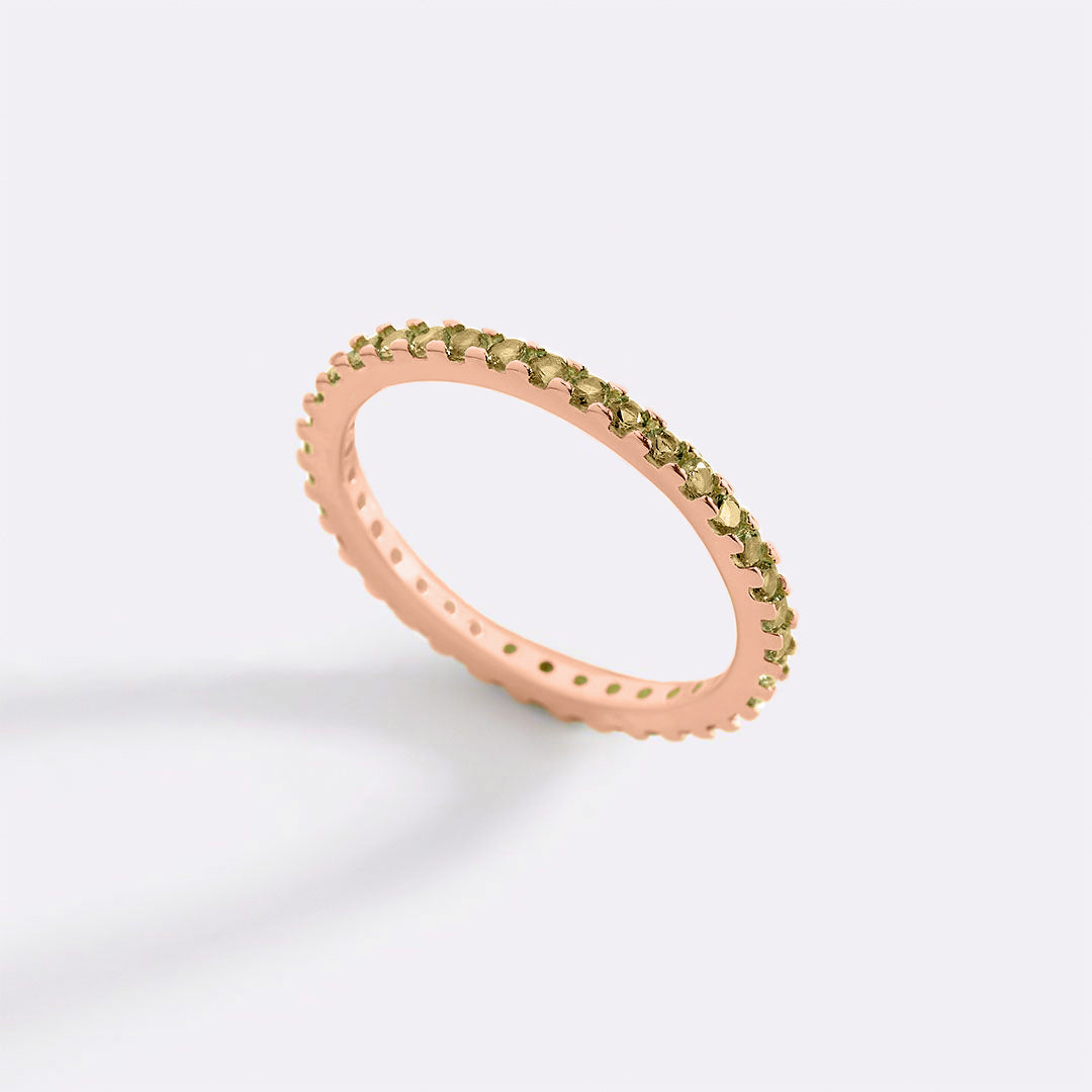 Mint & Lily August Birthstone Eternity Stacking Ring