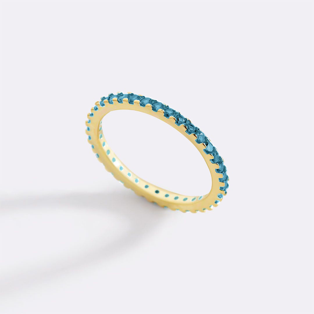 Mint & Lily December Birthstone Eternity Stacking Ring