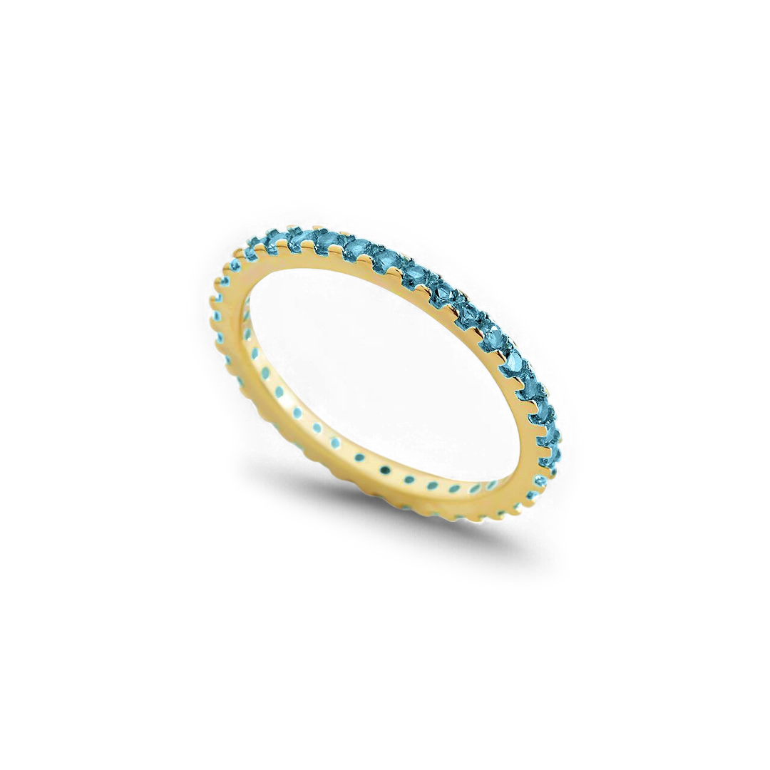 Mint & Lily December Birthstone Eternity Stacking Ring