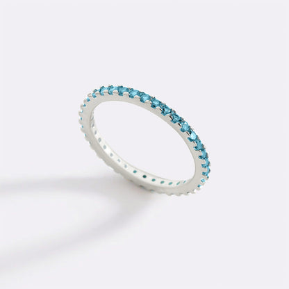 Mint & Lily December Birthstone Eternity Stacking Ring